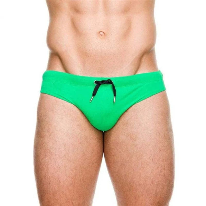 Costume da bagno uomo con push-up - verde / xs