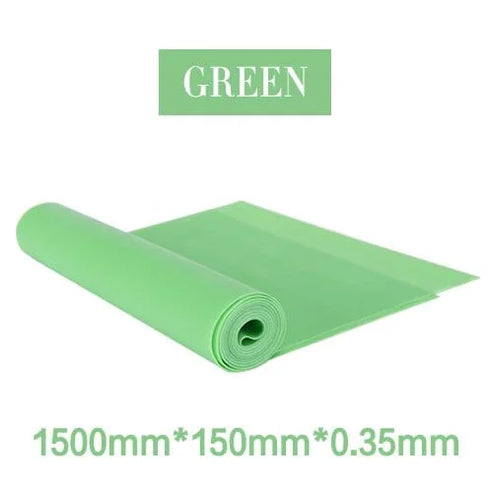 Fascia elastica di resistenza per yoga 1,5 m - verde / universale