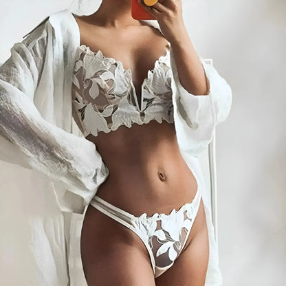  Set di Lingerie in Pizzo Floreale