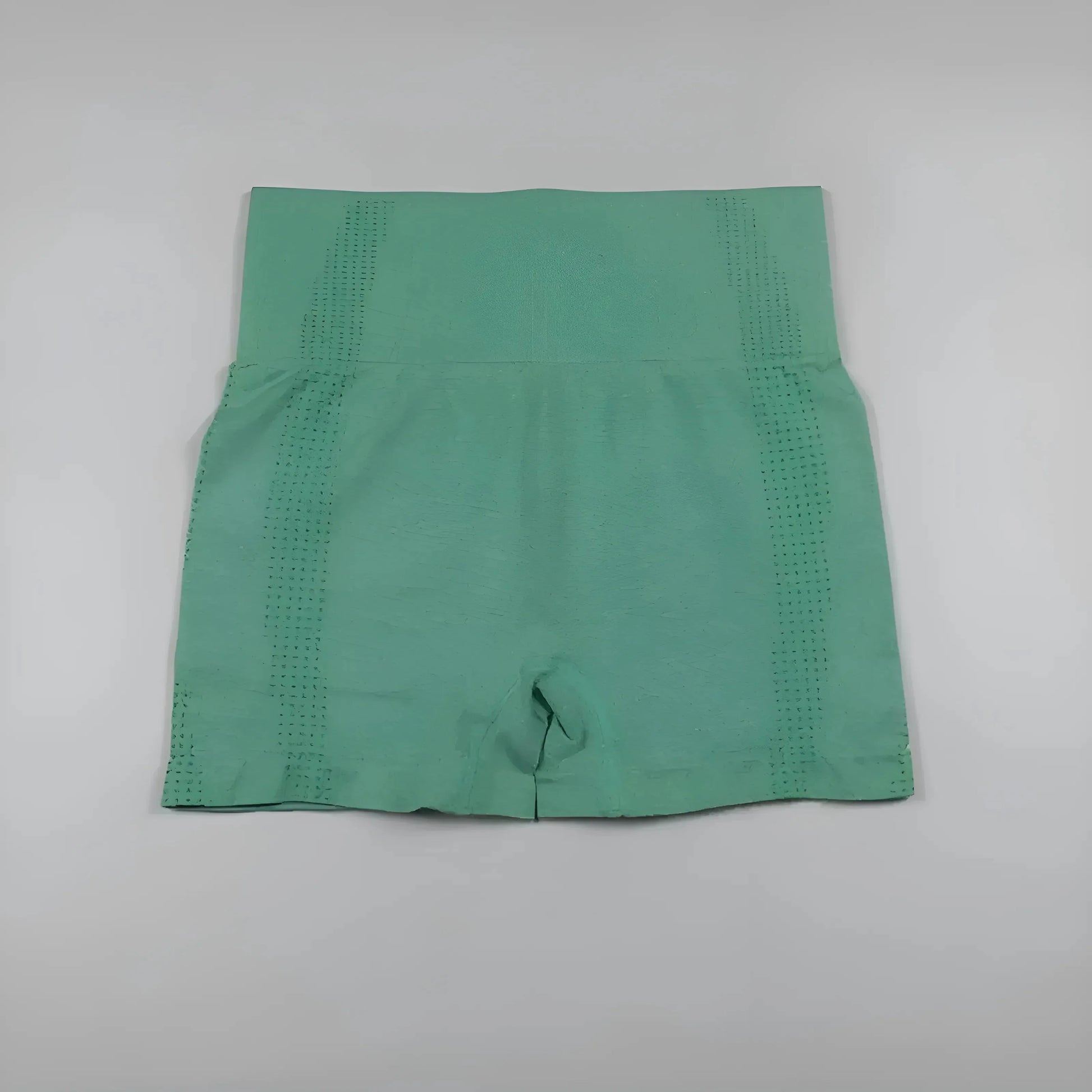 Verde Pantaloni Sportivi a Vita Alta