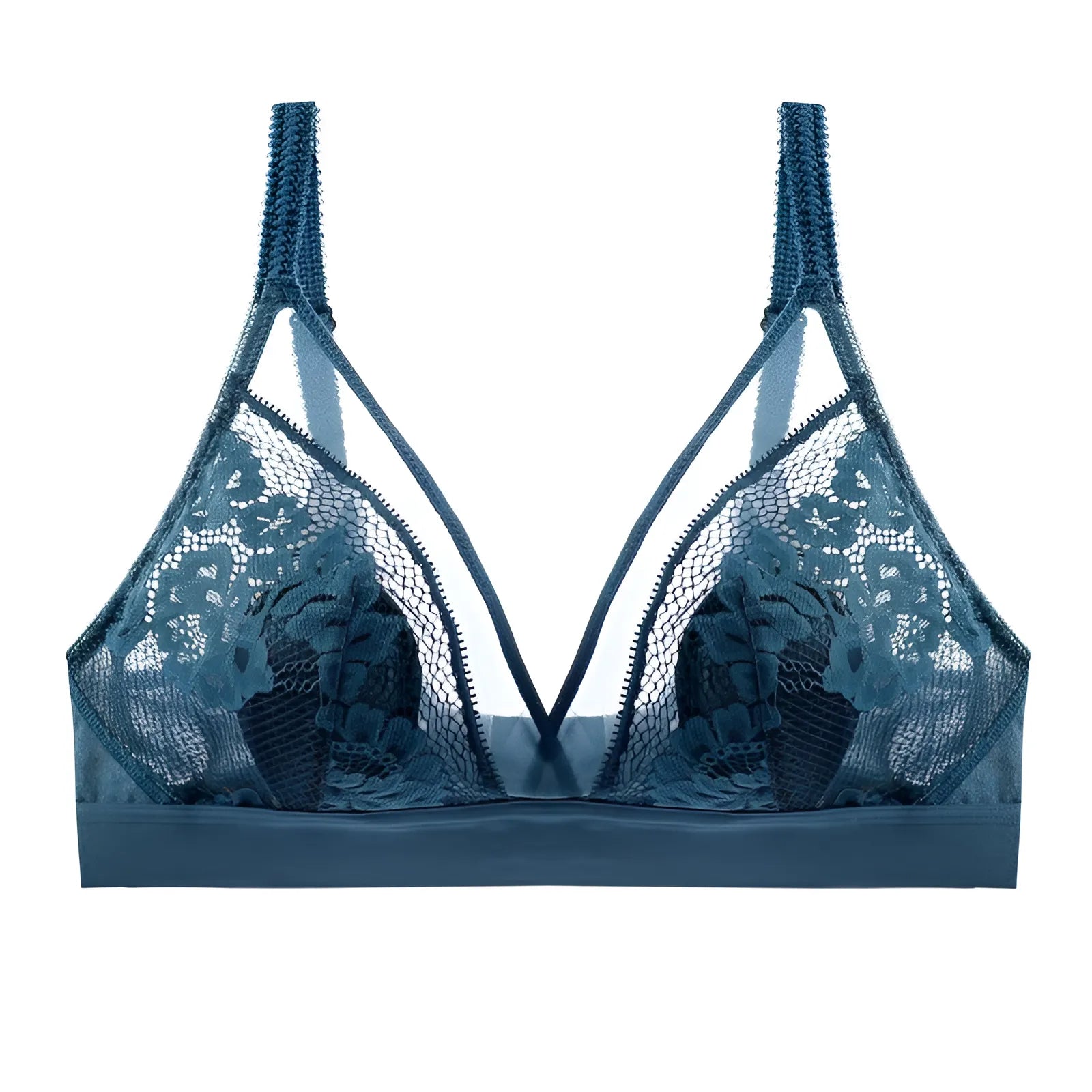 Verde Reggiseno a triangolo in pizzo