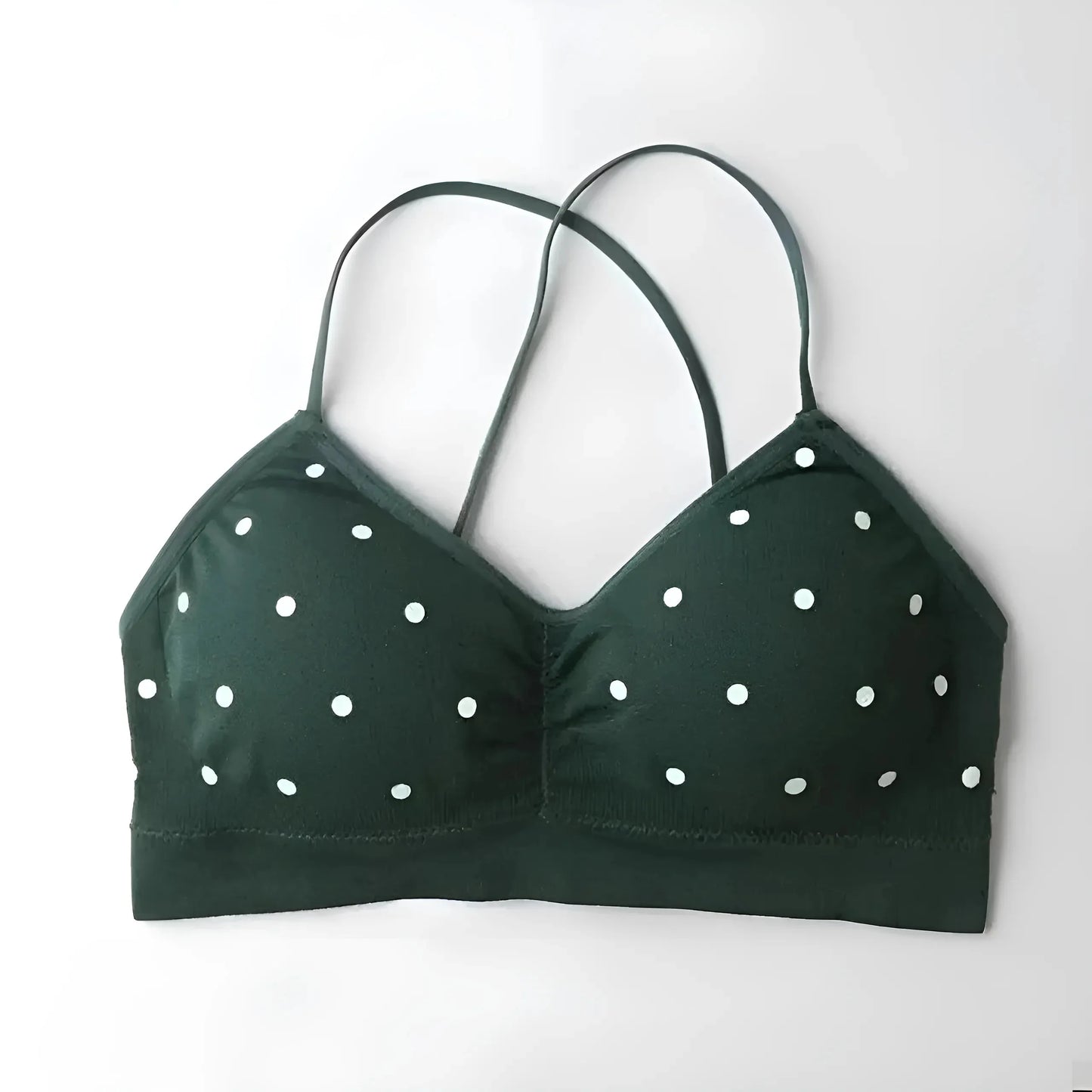 Verde Bralette a Pois