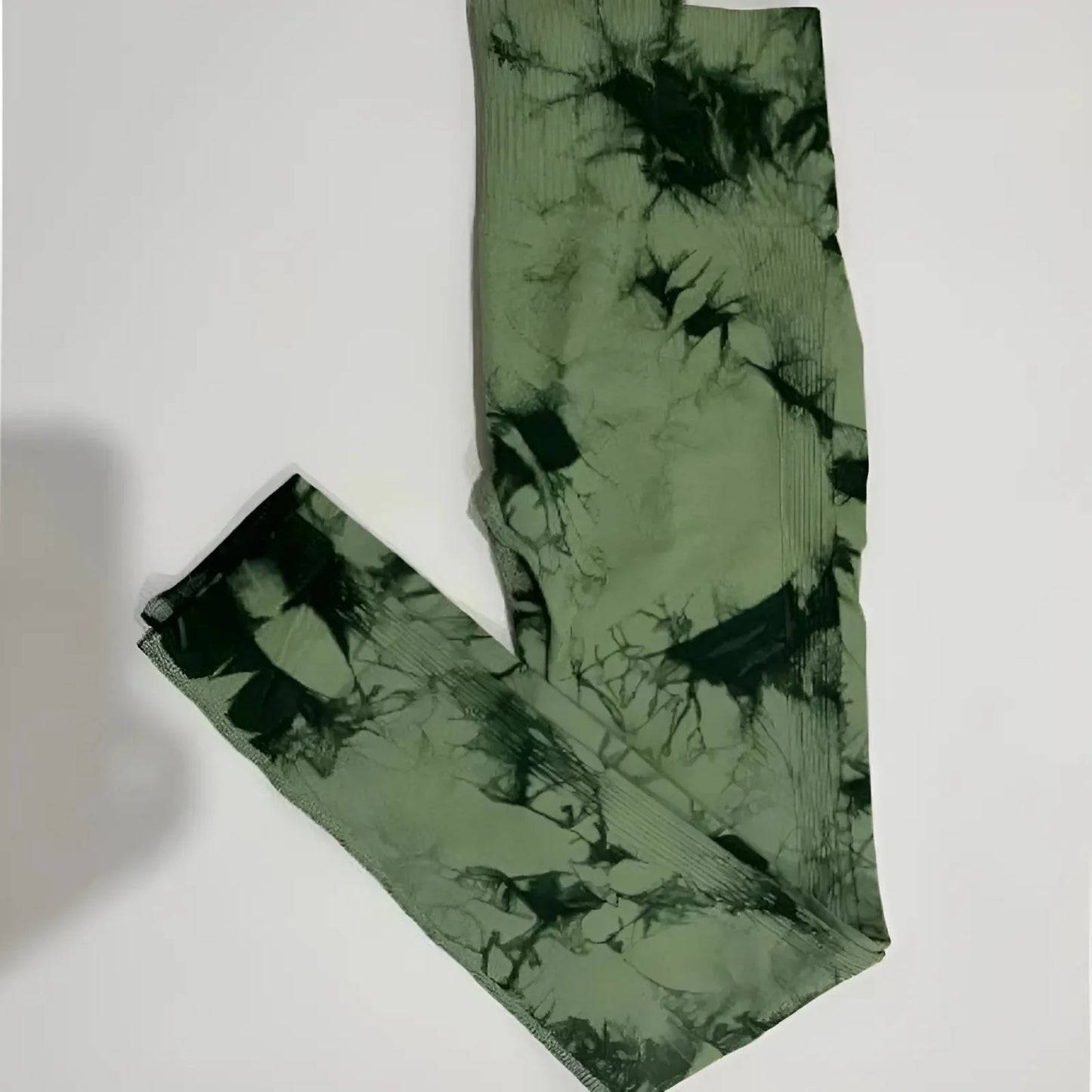 Verde Leggings da donna con motivo decorativo