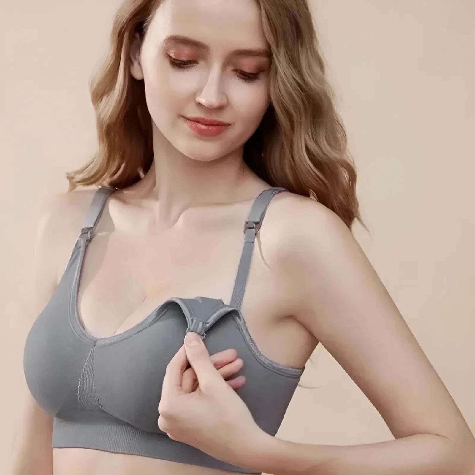 Grigio Reggiseno Allattamento Confortevole