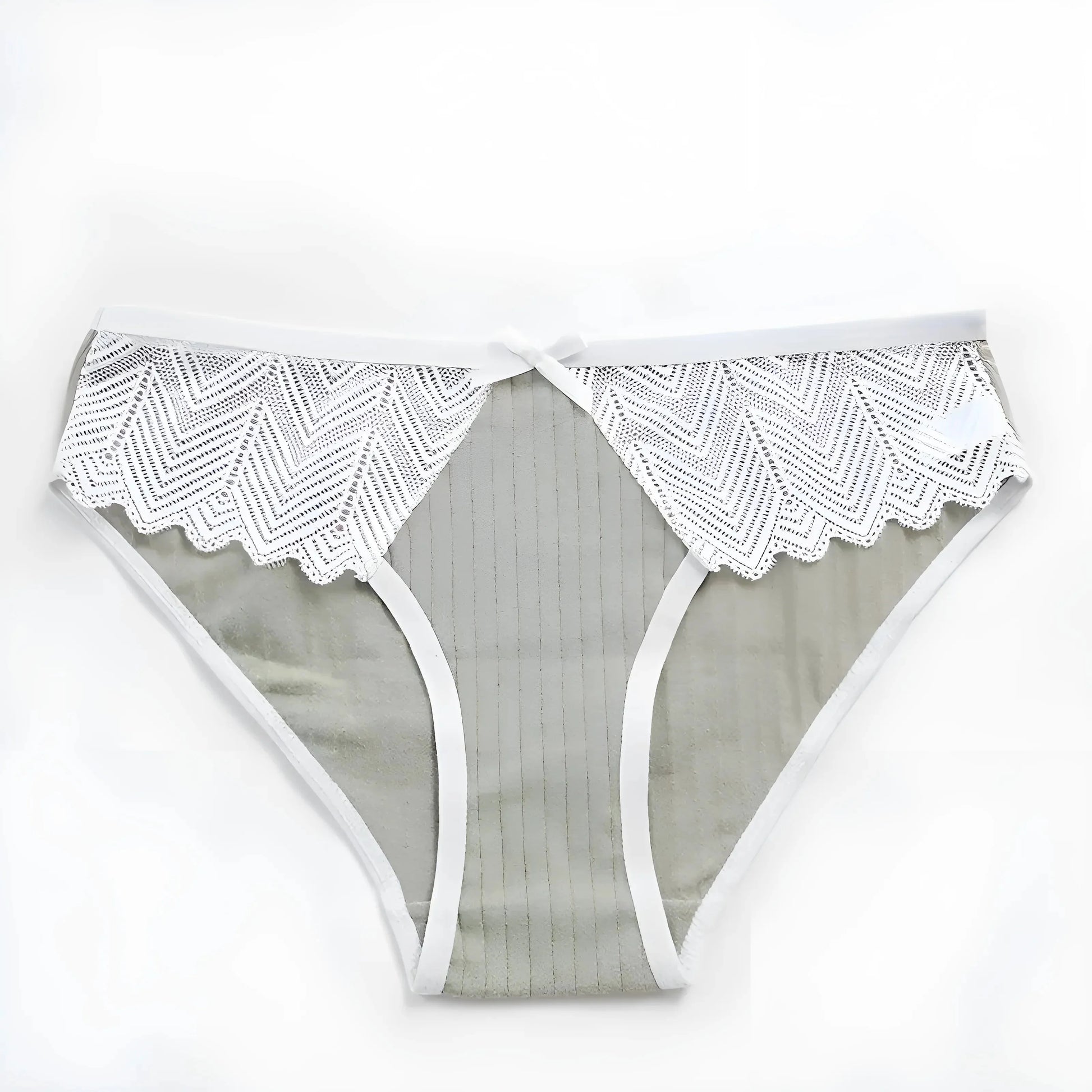 Grigio Collant con bordo in pizzo