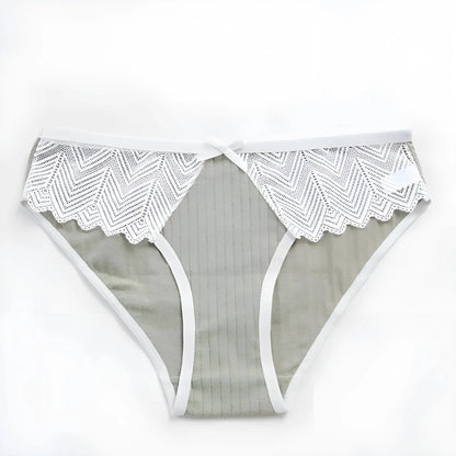 Grigio Collant con bordo in pizzo
