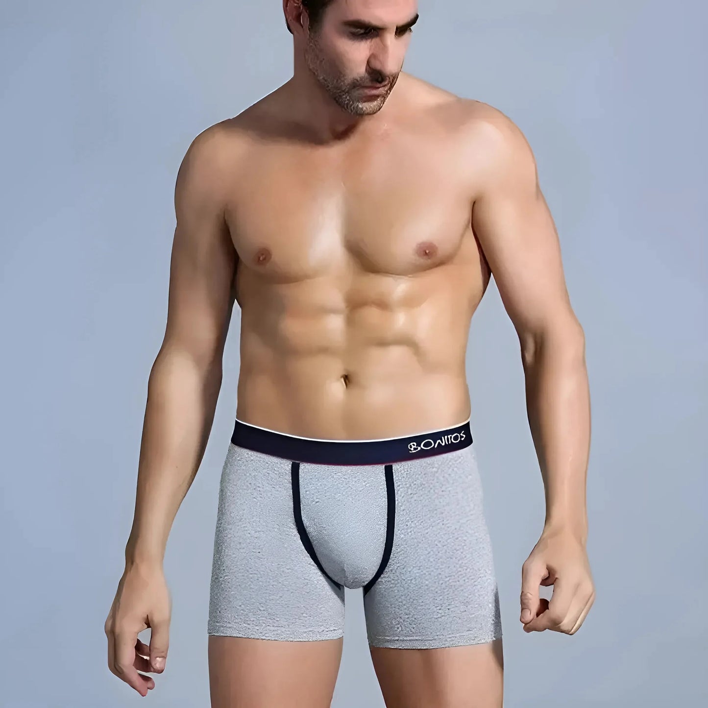 Grigio Boxer lunghi da uomo