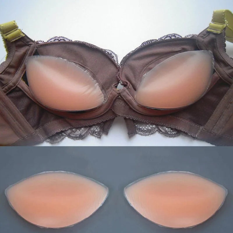 Inserti in silicone a forma di goccia per reggiseno - beige / universale