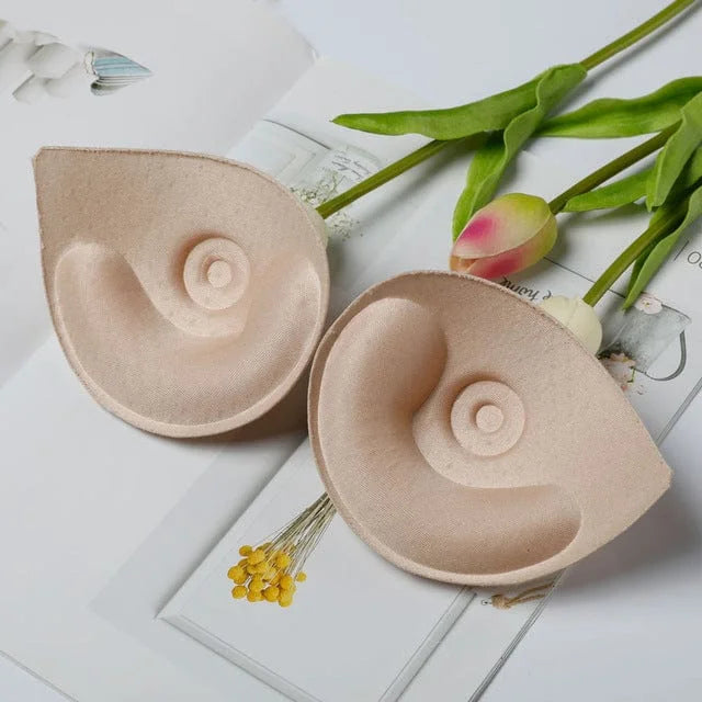 Inserti in tessuto per reggiseno - beige / universale