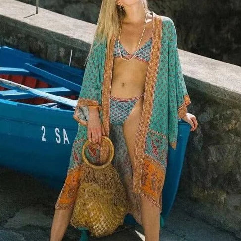 Kimono da spiaggia in stile vintage