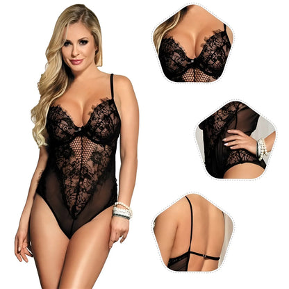  Body in pizzo con schiena scoperta