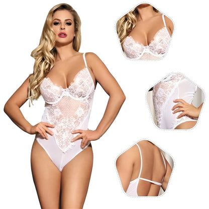  Body in pizzo con schiena scoperta
