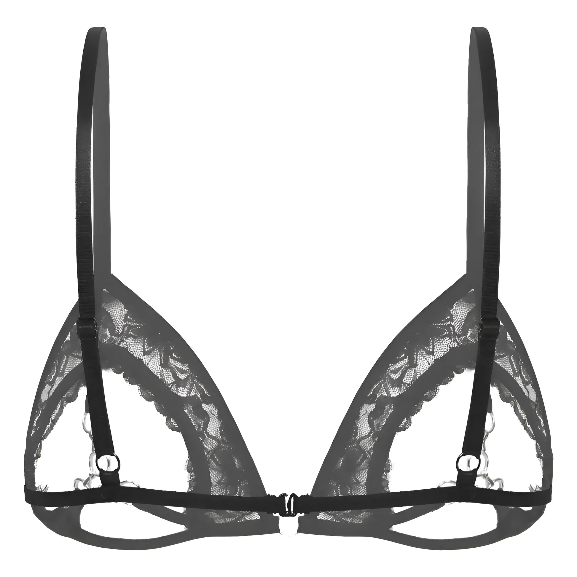  Reggiseno in pizzo con dettagli a taglio