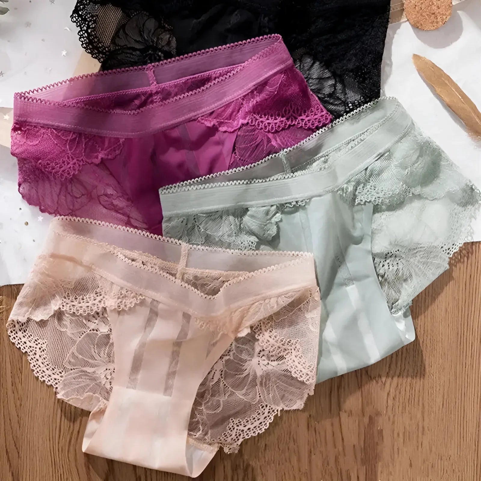  Slip in pizzo confezione da tre