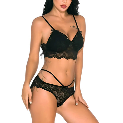  Set di Lingerie in Pizzo con Bralette