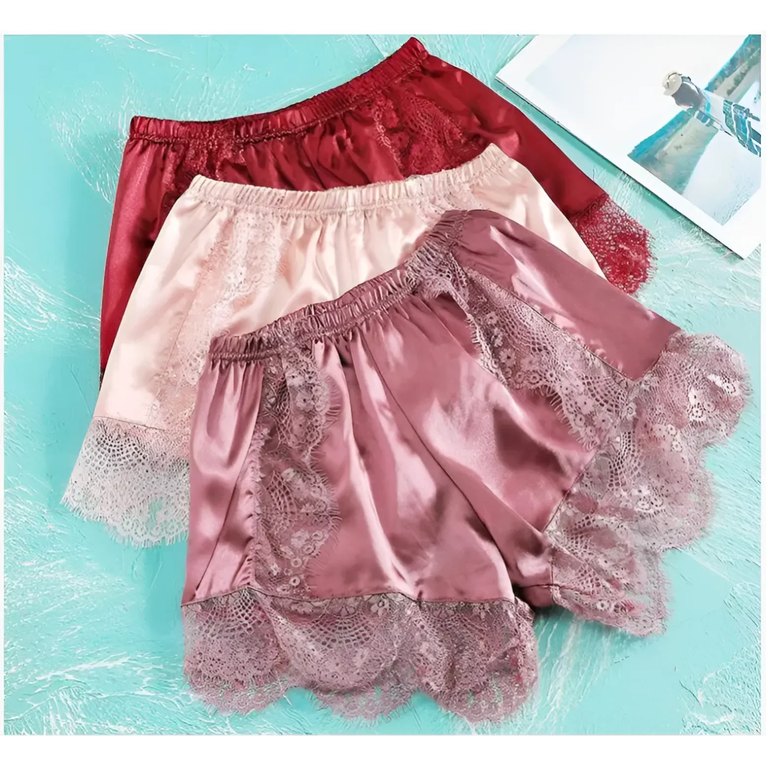  Shorts da notte con pizzo