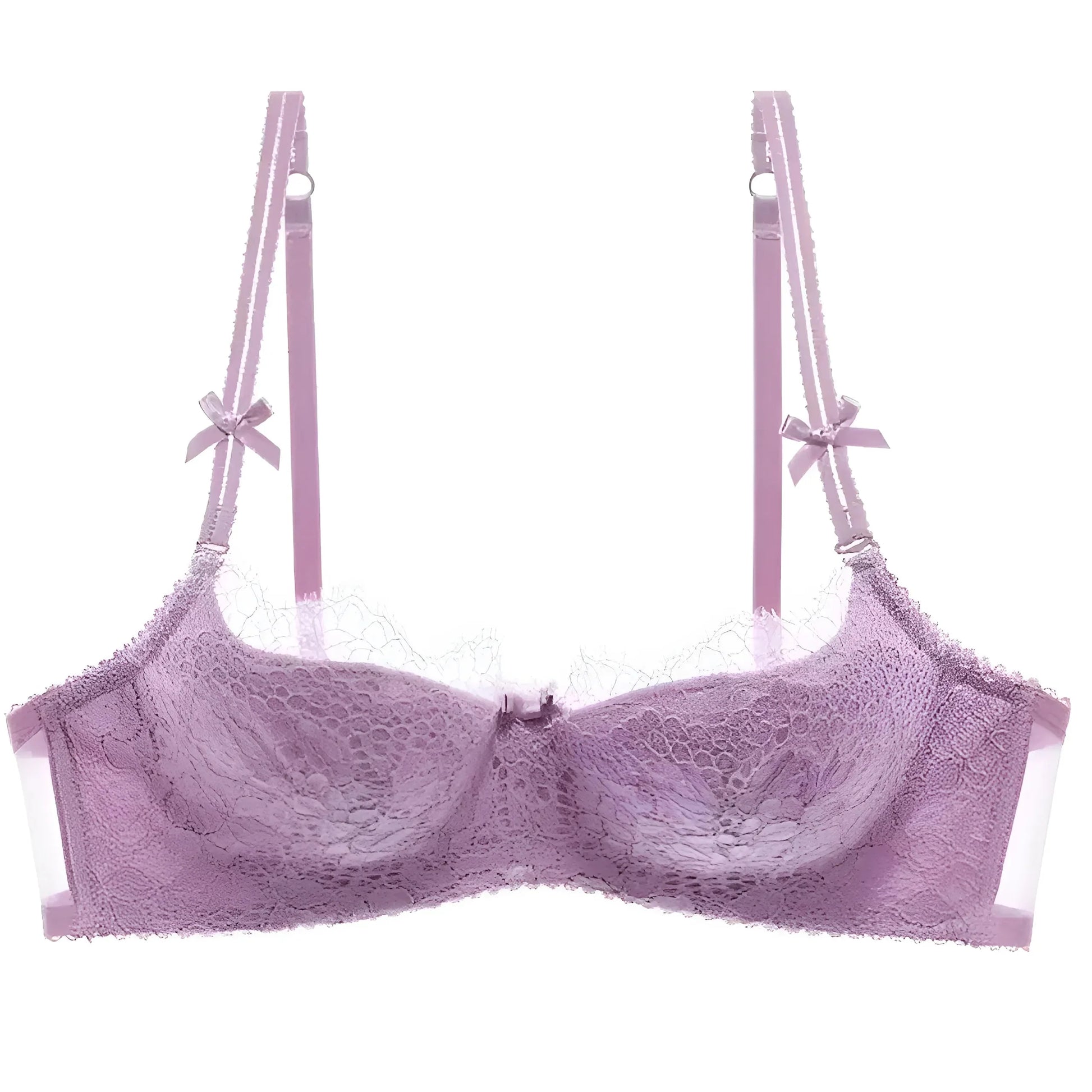 Lavanda Reggiseno in pizzo con fiocchi