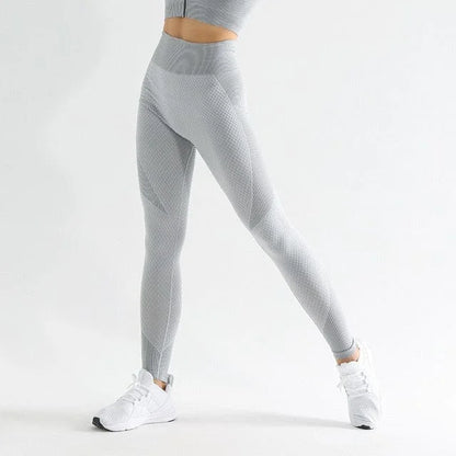 Leggings sportivi con effetto push-up - grigio / s