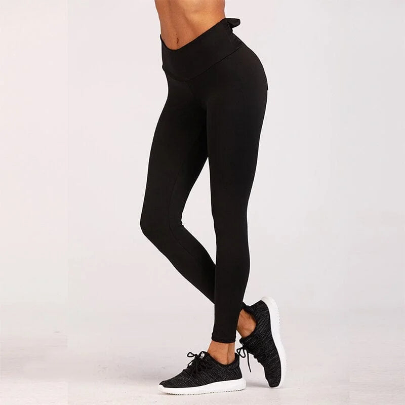 Leggings sportivi con fiocco