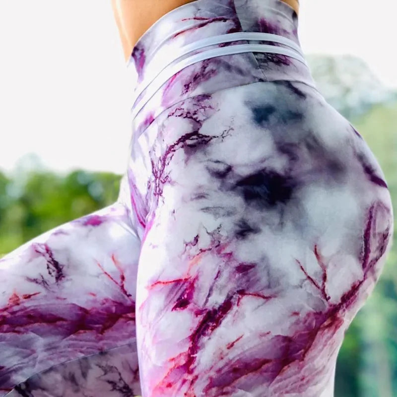 Leggings sportivi con motivi colorati