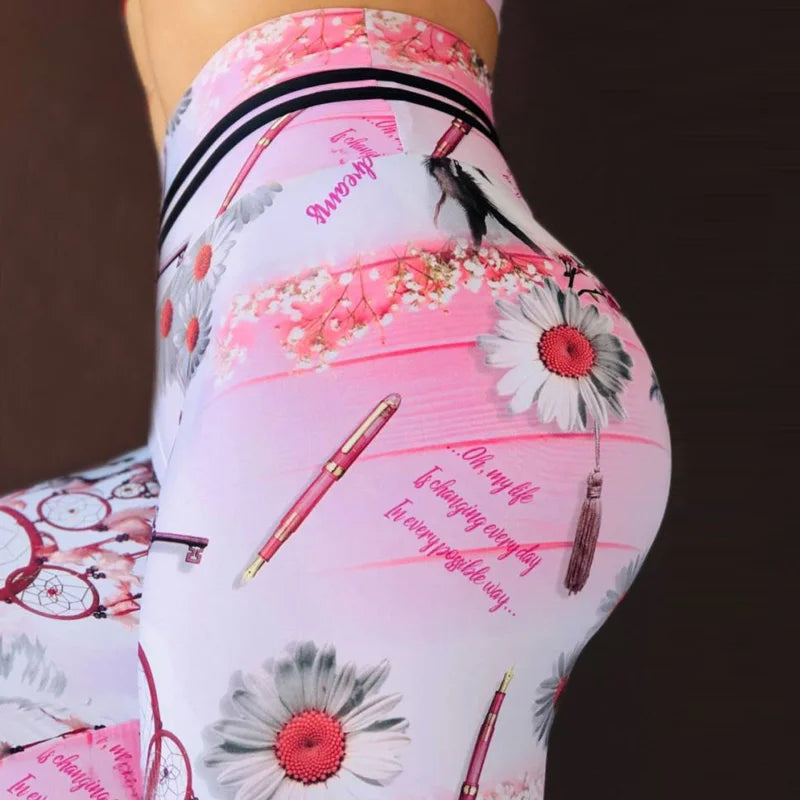 Leggings sportivi con motivi colorati