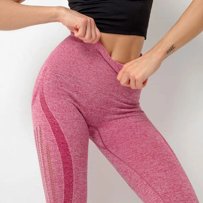 Leggings sportivi con righe decorative