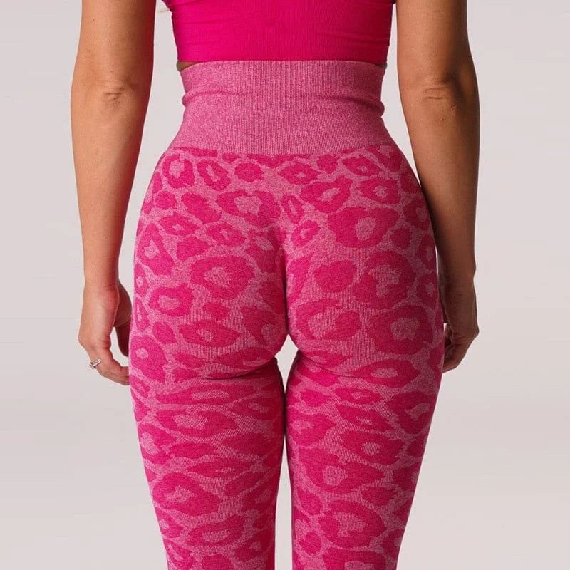 Leggings sportivi da donna con motivo pantera