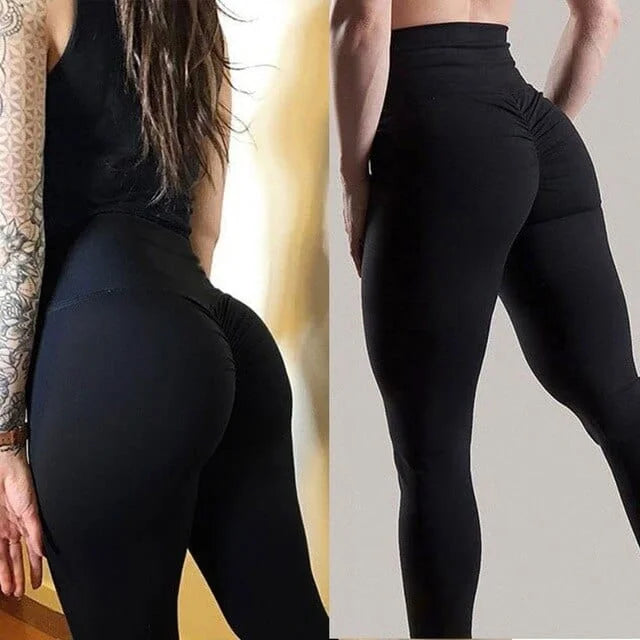 Leggings sportivi lisci - nero / s