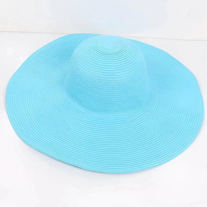 Azzurro Cappello da Spiaggia Classico