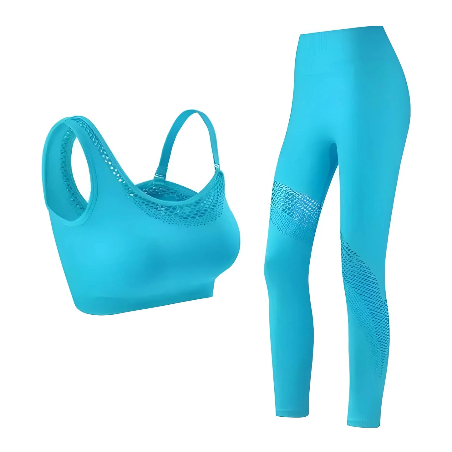 Azzurro Set Sportivo con Cinghie Sottile