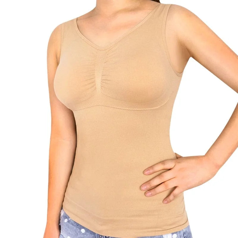 Maglia modellante da donna - beige / s