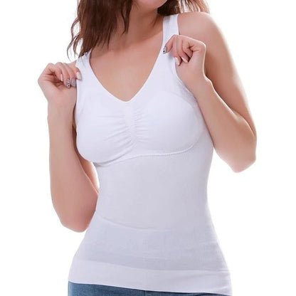 Maglia modellante da donna - bianco / s