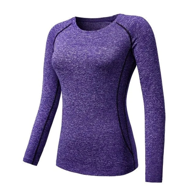 Maglia sportiva a taglio classico - viola / s