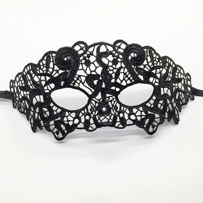 Maschera in pizzo - nero / universale