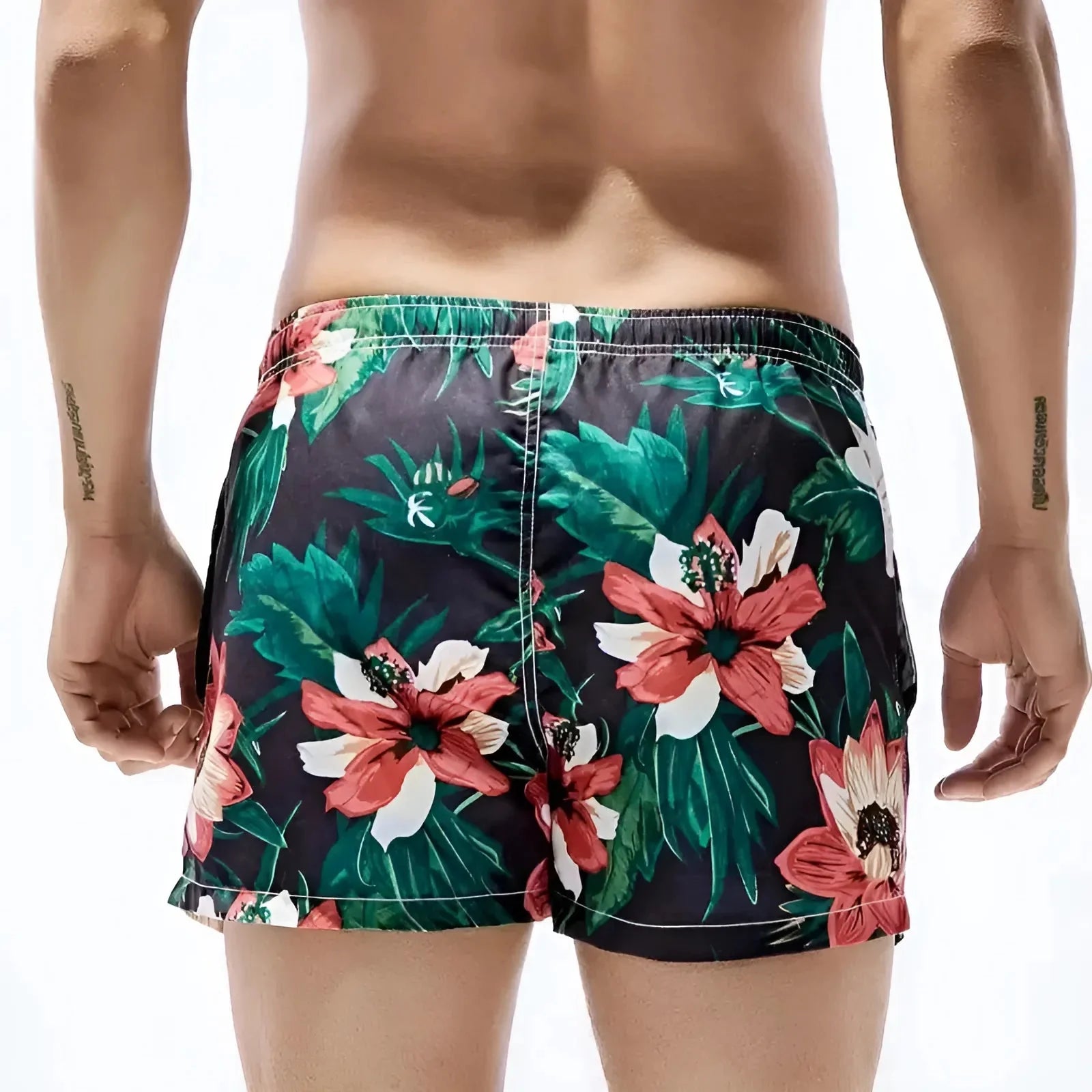  Shorts da bagno floreali hawaiani da uomo