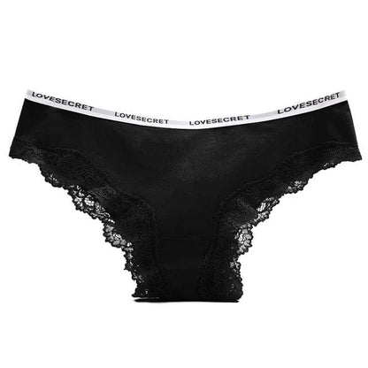 Mutandine eleganti con pizzo - nero / s