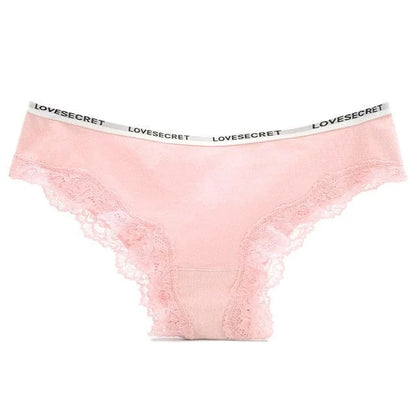 Mutandine eleganti con pizzo - rosa / s