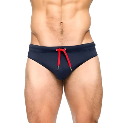 Blu Marino Shorts da bagno push-up da uomo