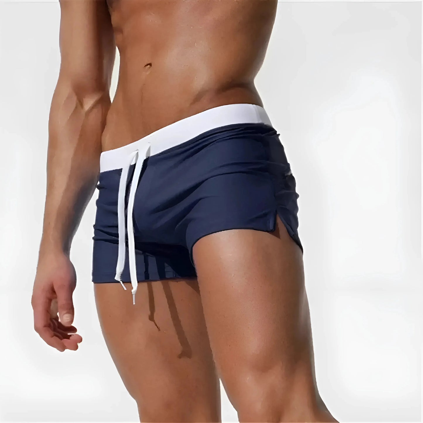 Blu Marino Shorts da bagno corti con tasca