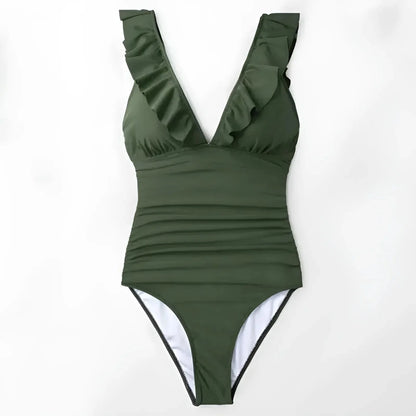  Costume intero monokini con volant