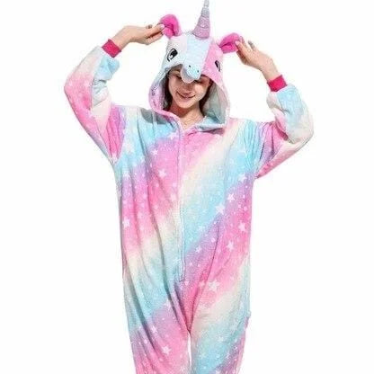 Onesie unicorno arcobaleno - rosa / s