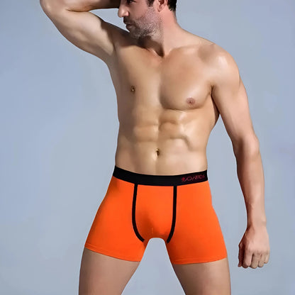 Arancione Boxer lunghi da uomo