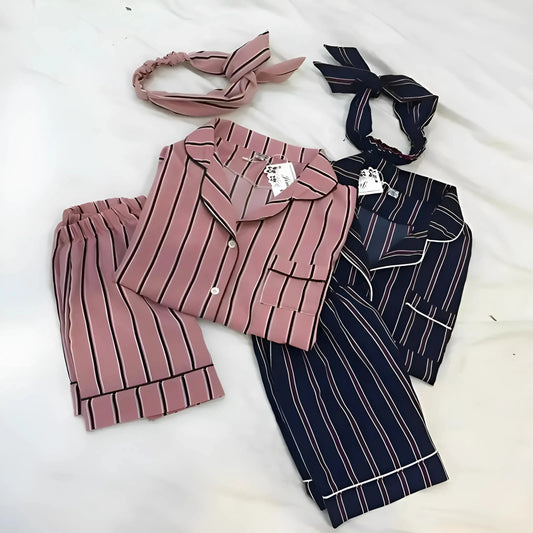  Set di Pigiama con Camicia e Pantaloni Corti