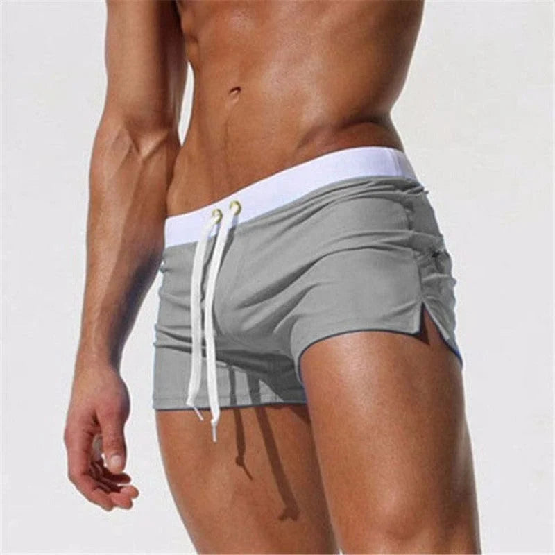 Pantaloncini da bagno per uomo - grigio chiaro / s