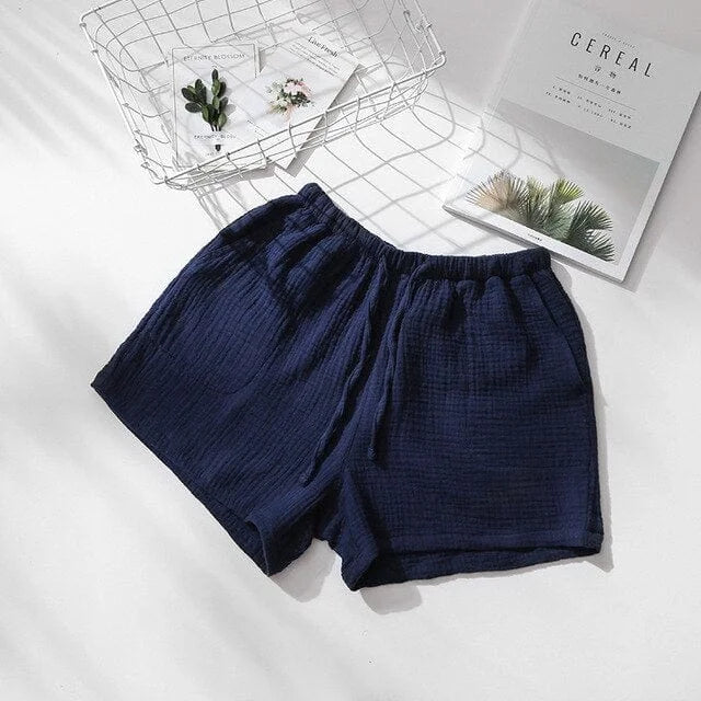 Pantaloncini da notte - blu navy / s