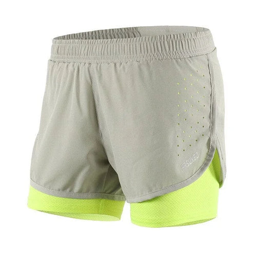 Pantaloncini sportivi aderenti - verde / xs