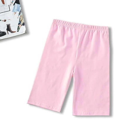 Pantaloncini sportivi con scritte - rosa / s