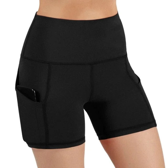 Pantaloncini sportivi con tasca - nero / s