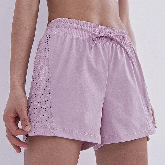 Pantaloncini sportivi larghi - rosa / s