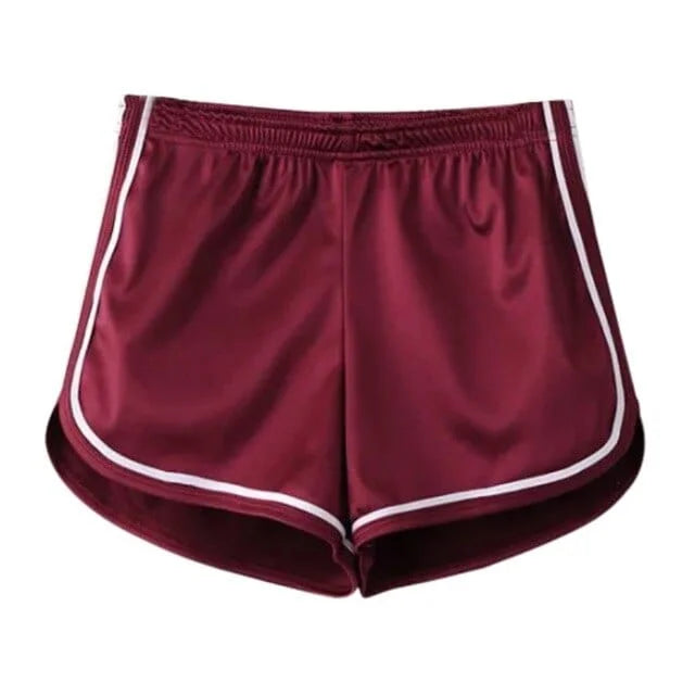 Pantaloncino sportivo lucido - borgogna / s